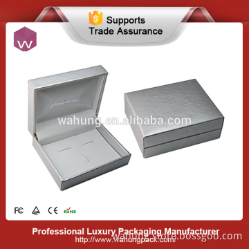 2016 popular classic white plastic cufflink display box (WH-0666)